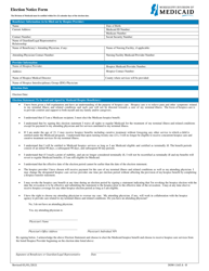 Document preview: Form DOM-1165 A-B Election Notice Form - Mississippi