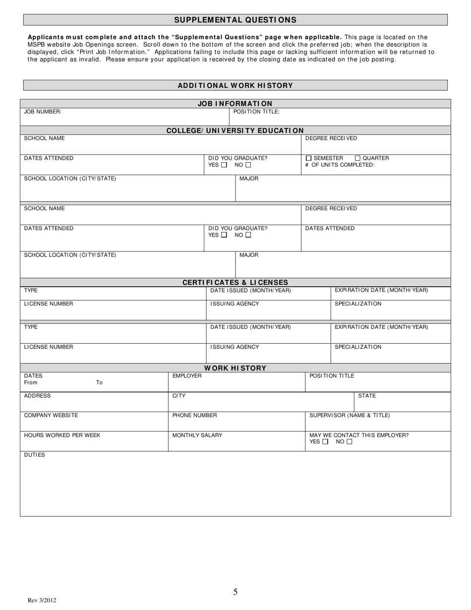 State of Mississippi Application - Mississippi, Page 5