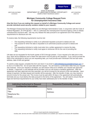 Form UIA6468 Michigan Community College Request Form for Unemployment Insurance Data - Michigan