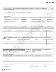 Formulario WC-104A (A) Solicitud Para Mediacion O Audiencia - Michigan (Spanish), Page 2