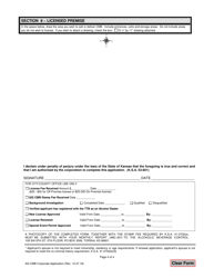Corporate Application for License to Sell Cereal Malt Beverages - Kansas, Page 4