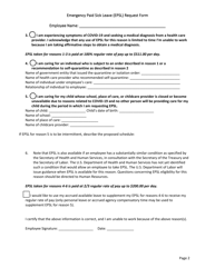 Emergency Paid Sick Leave (Epsl) Request Form - Mississippi, Page 2