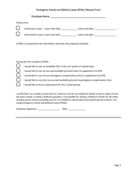 Emergency Family and Medical Leave (Efml) Request Form - Mississippi, Page 2
