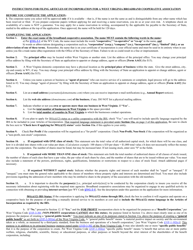 Form SBD-1 &quot;West Virginia Articles of Incorporation for a Broadband Cooperative Association&quot; - West Virginia, Page 5