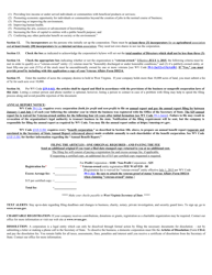Form SBD-1 &quot;West Virginia Articles of Incorporation for a Broadband Cooperative Association&quot; - West Virginia, Page 6