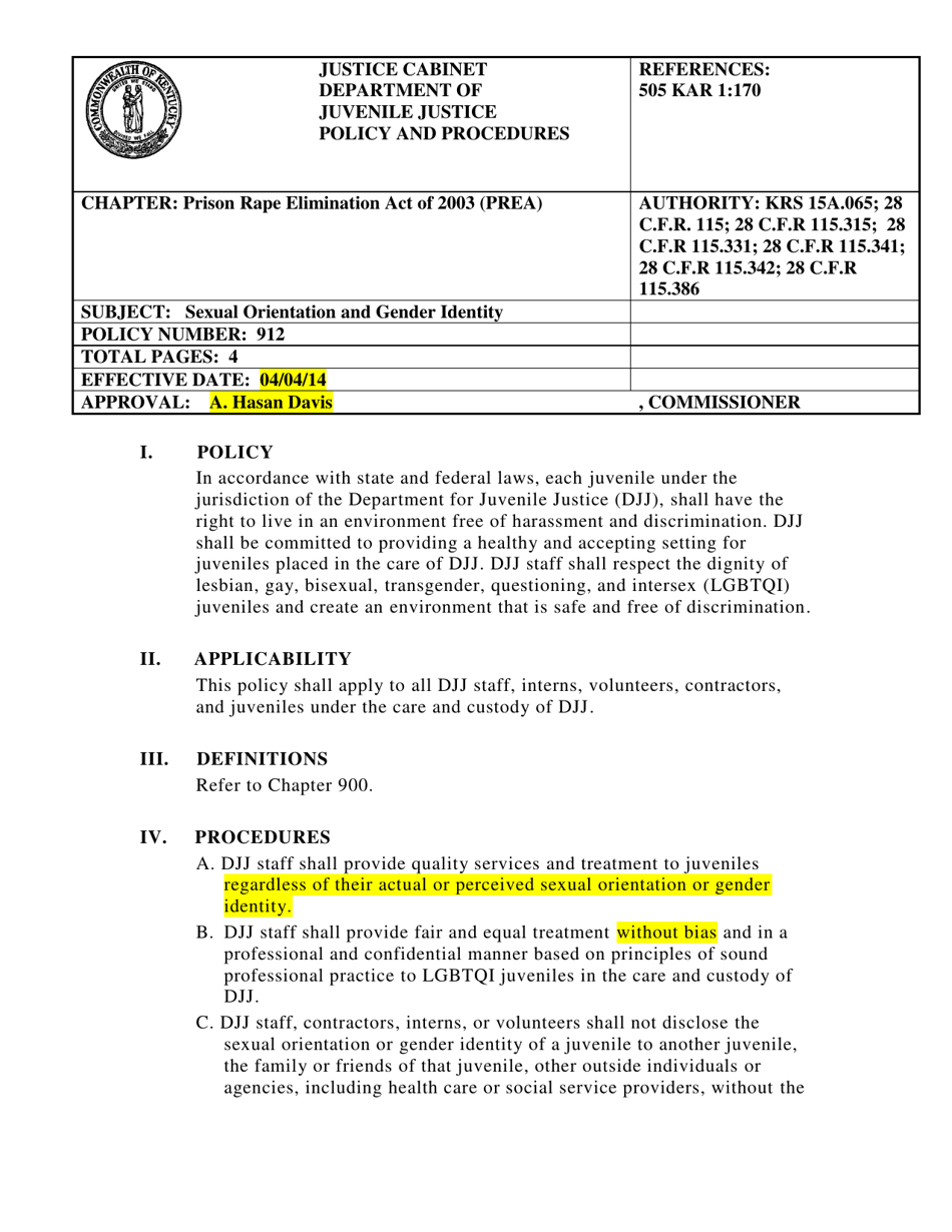 Letter to Kentucky Department of Juvenile Justice - Unconstitutional Restriction on Religious Speechunconstitutional Restriction on Religious Speech, Richard Mast, Liberty University - Kentucky, Page 7