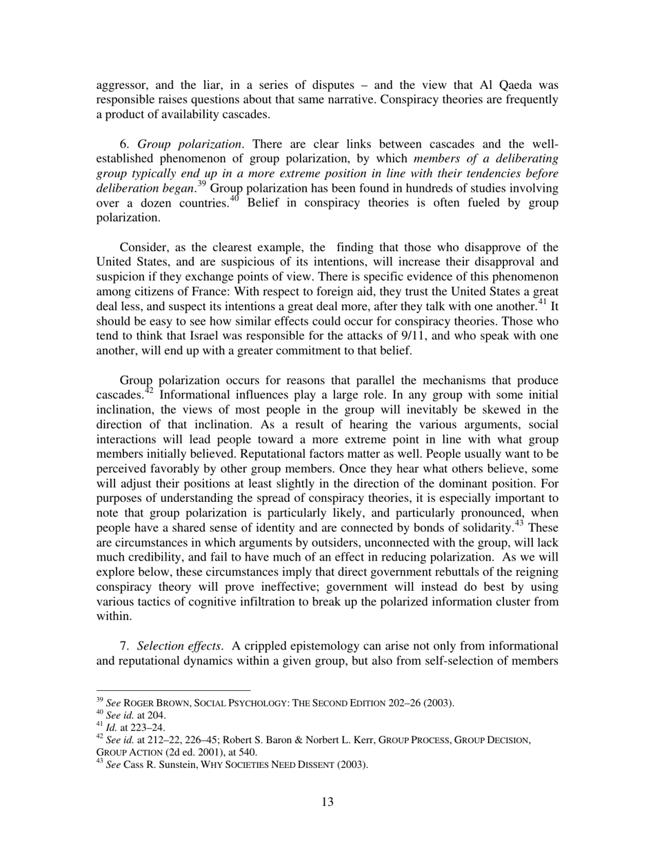 Conspiracy Theories - Cass R. Sunstein, Adrian Vermeule, Page 13