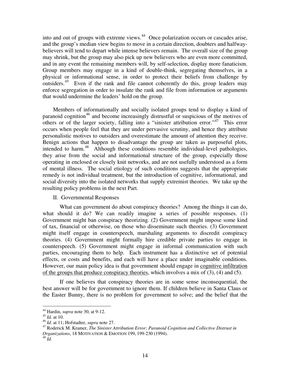 Conspiracy Theories - Cass R. Sunstein, Adrian Vermeule, Page 14