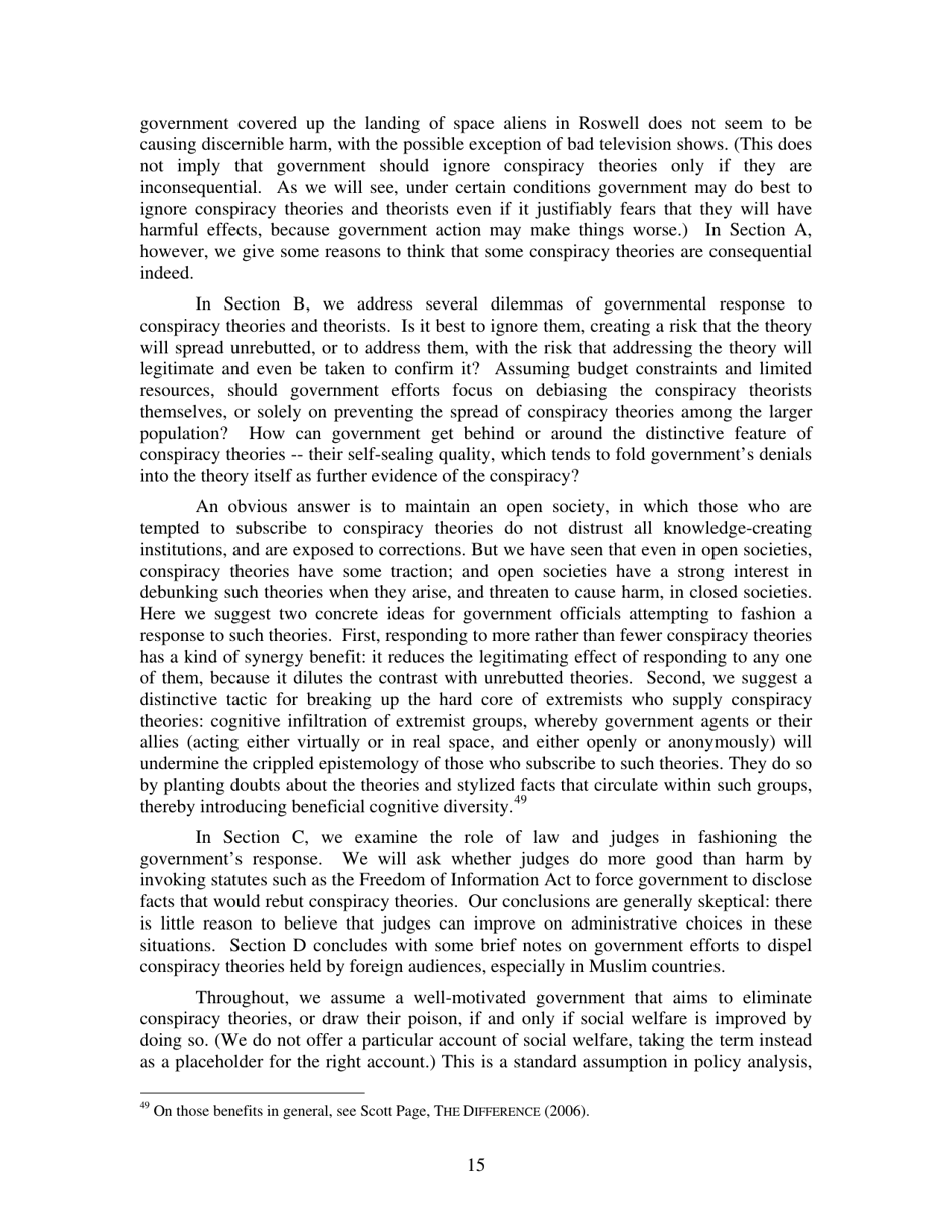 Conspiracy Theories - Cass R. Sunstein, Adrian Vermeule, Page 15