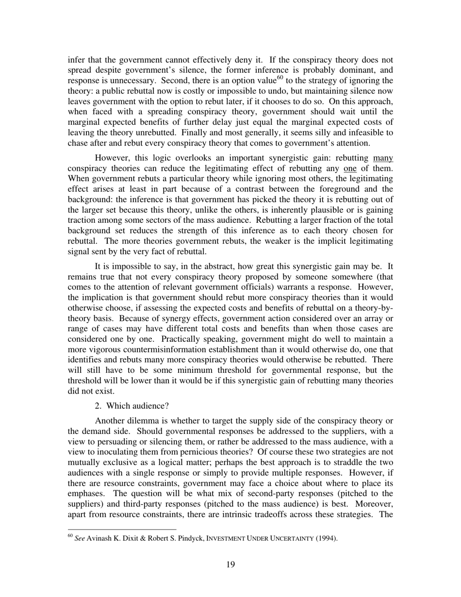 Conspiracy Theories - Cass R. Sunstein, Adrian Vermeule, Page 19