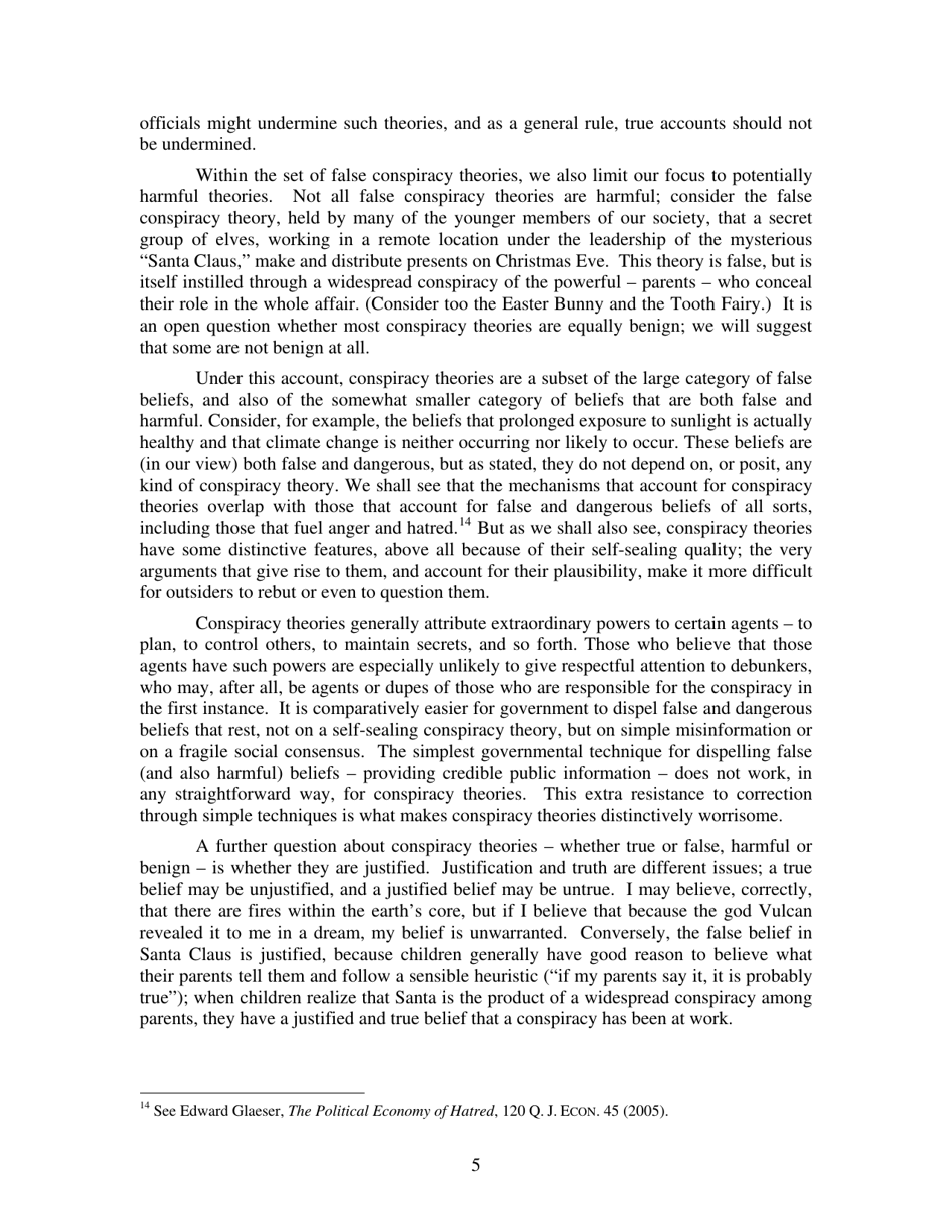 Conspiracy Theories - Cass R. Sunstein, Adrian Vermeule, Page 5