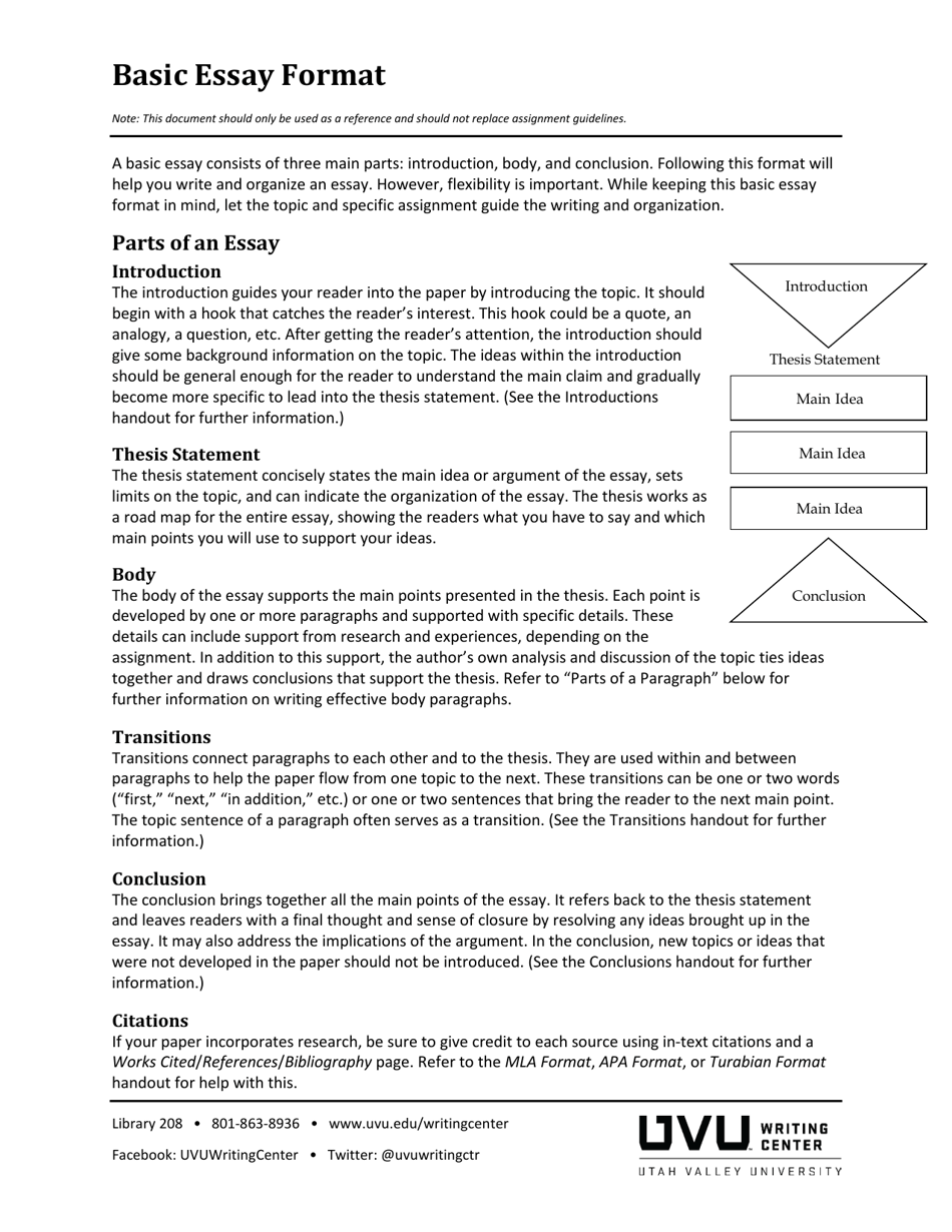 basic-essay-format-utah-valley-university-download-printable-pdf