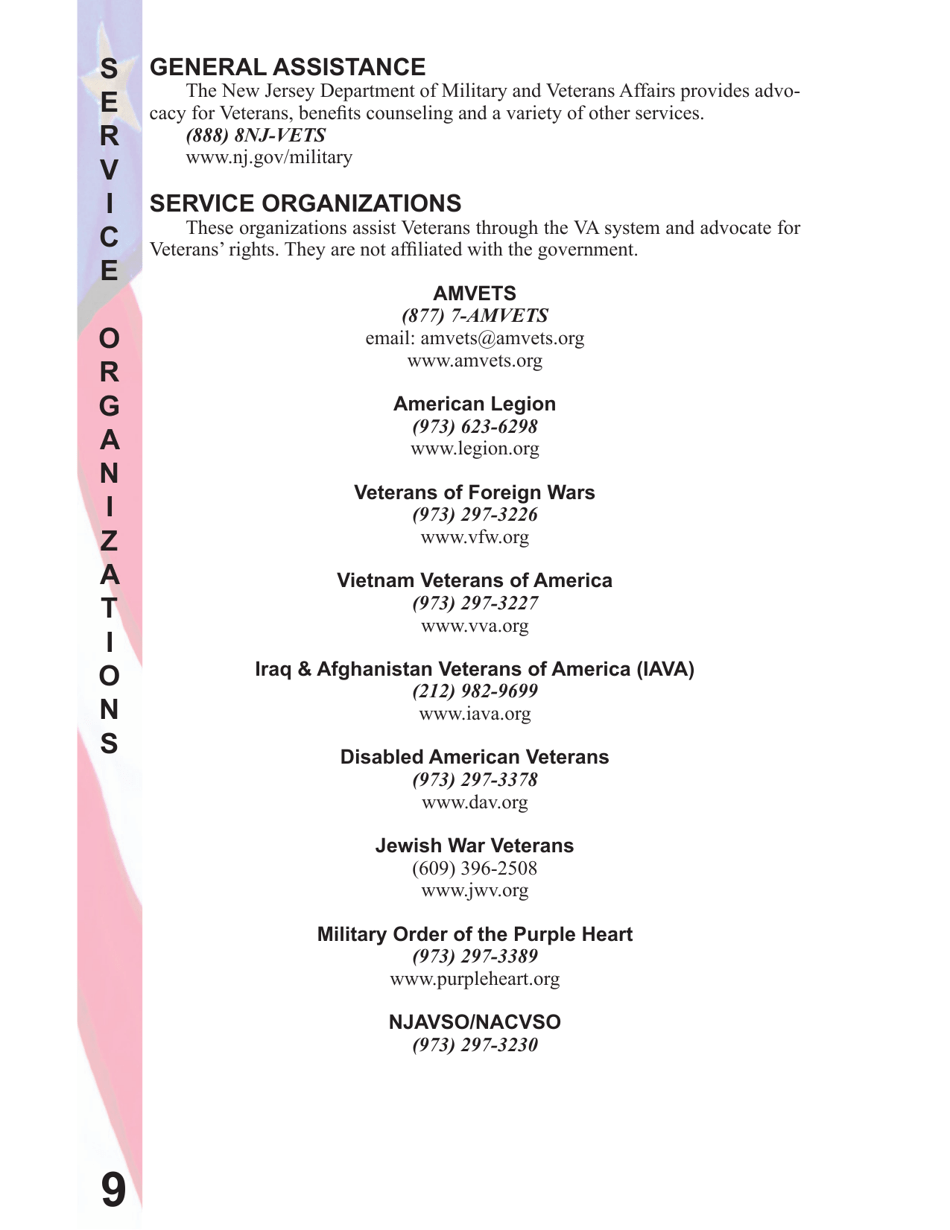 New Jersey Veterans Benefits Guide - New Jersey, Page 10