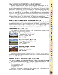 New Jersey Veterans Benefits Guide - New Jersey, Page 17