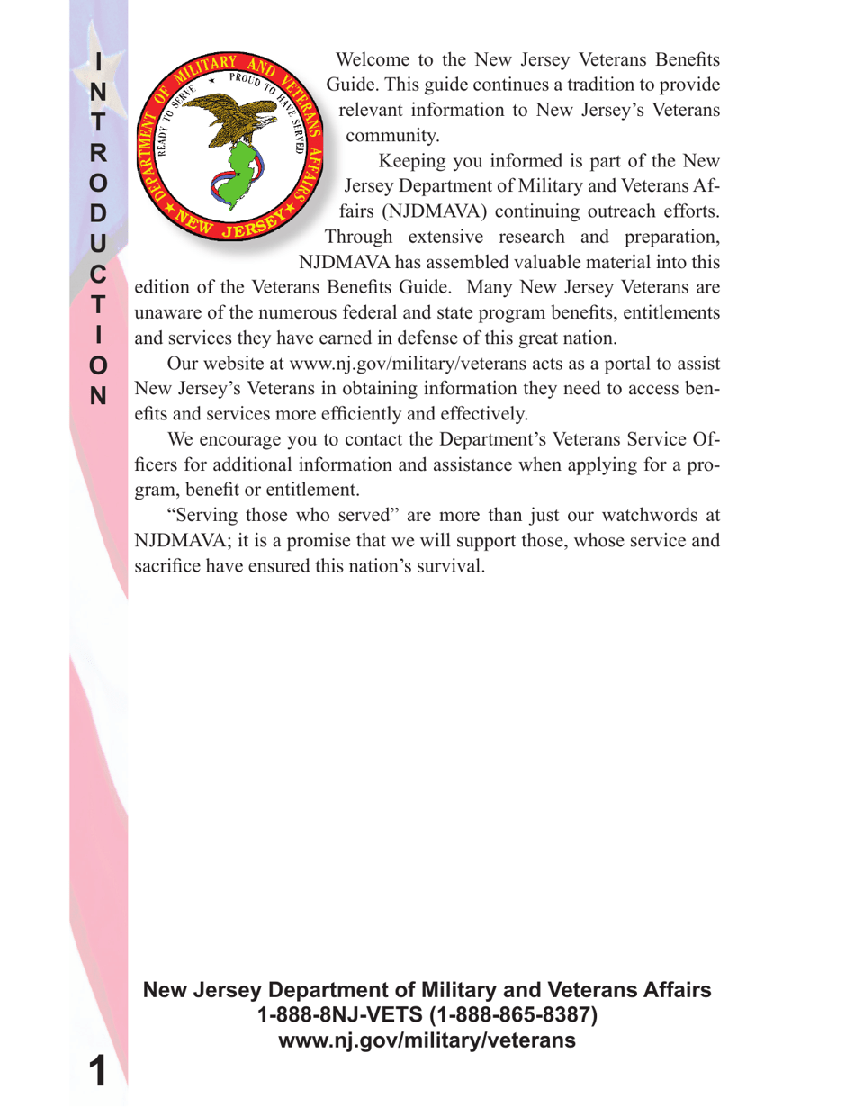 New Jersey Veterans Benefits Guide - New Jersey, Page 2