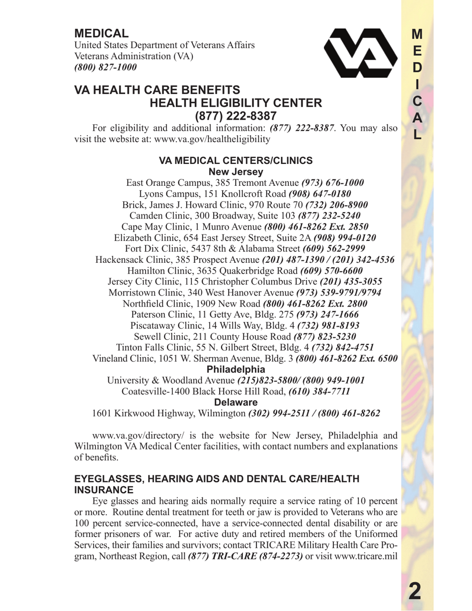 New Jersey Veterans Benefits Guide - New Jersey, Page 3