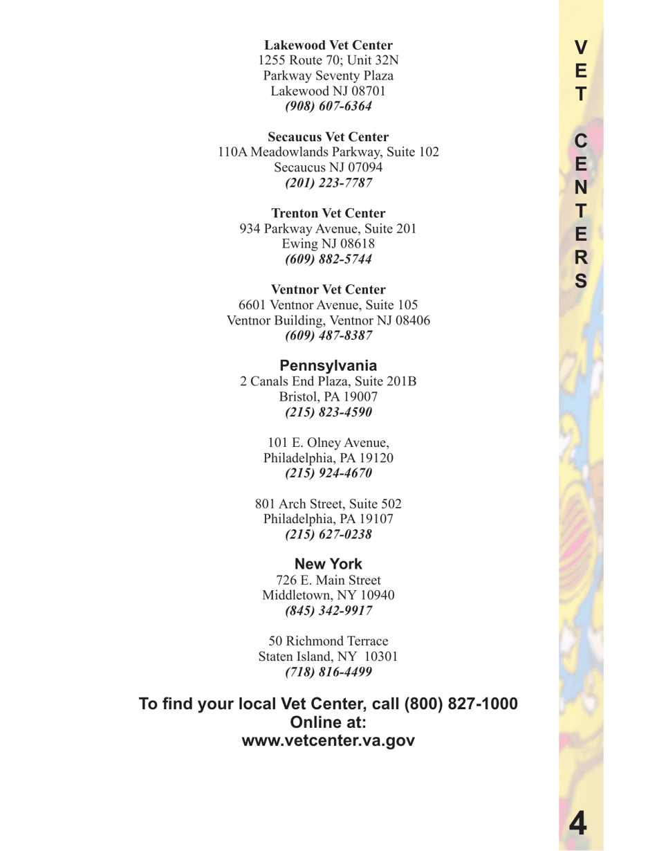 New Jersey Veterans Benefits Guide - New Jersey, Page 5