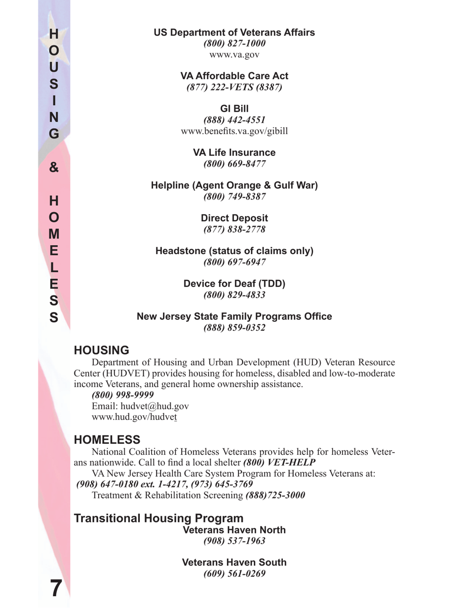 New Jersey Veterans Benefits Guide - New Jersey, Page 8