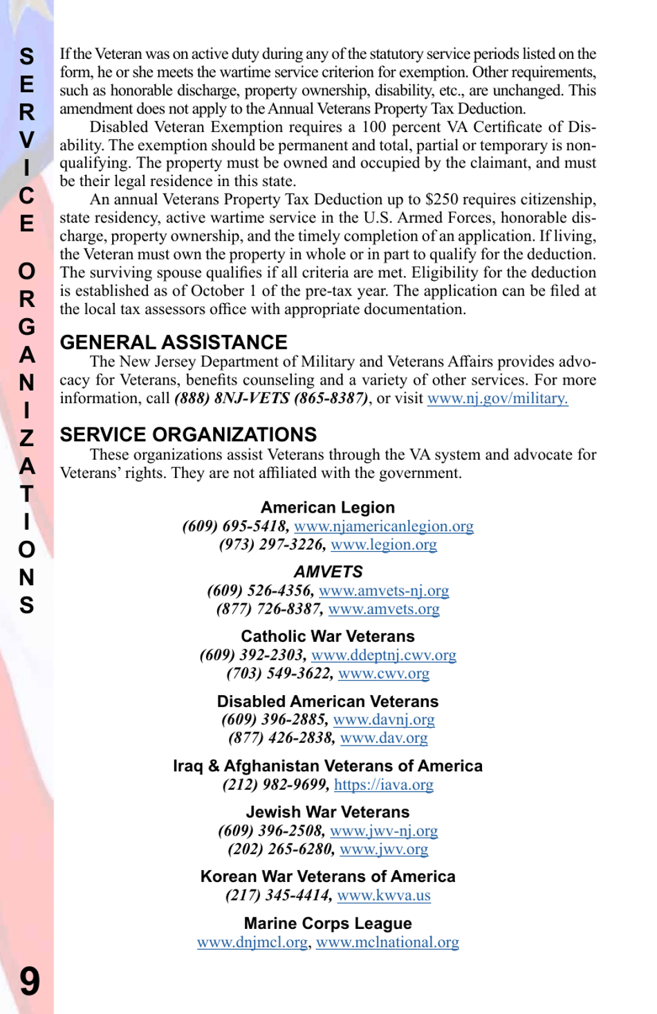 New Jersey Veterans Benefits Guide - New Jersey, Page 10