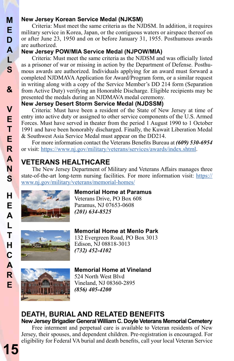 New Jersey Veterans Benefits Guide - New Jersey, Page 16