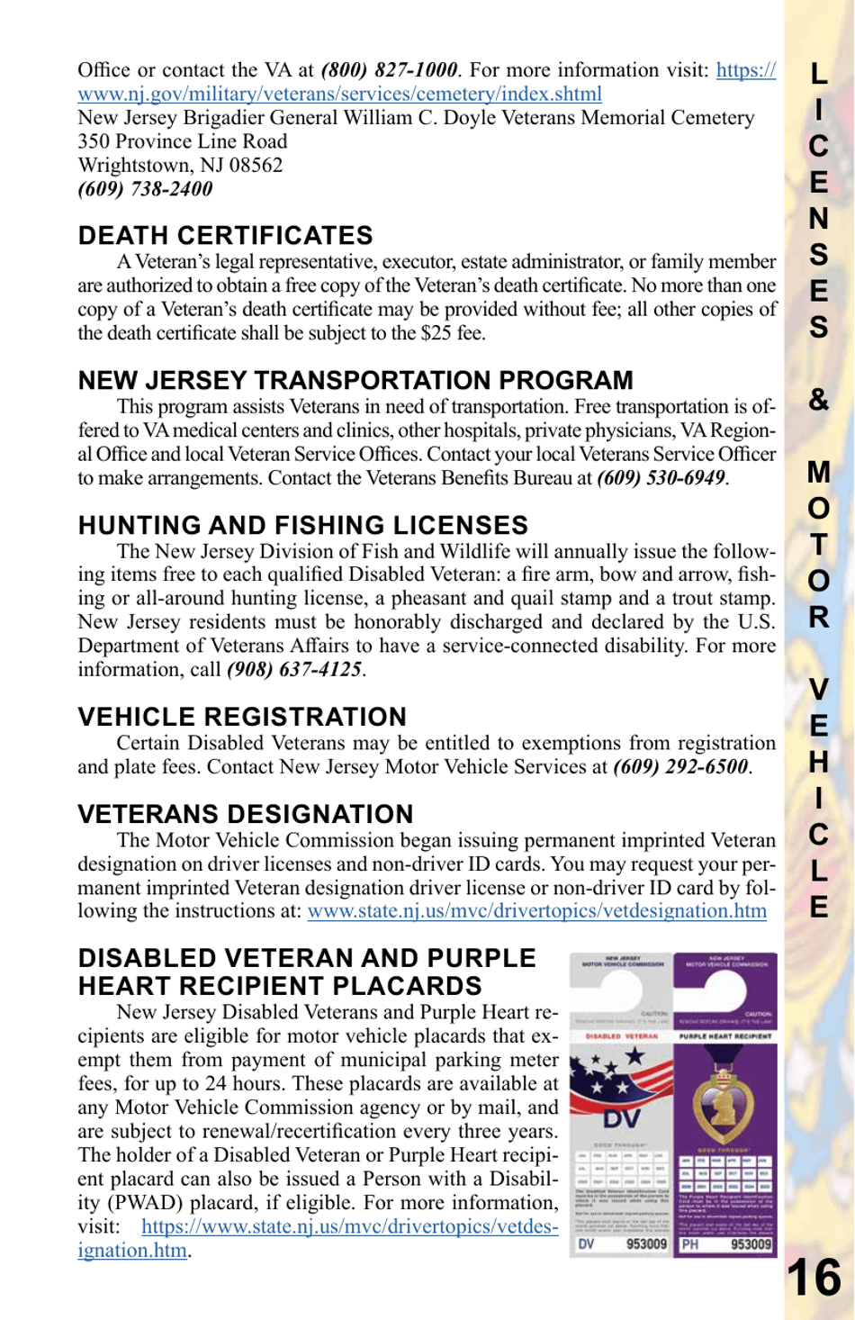 New Jersey Veterans Benefits Guide - New Jersey, Page 17