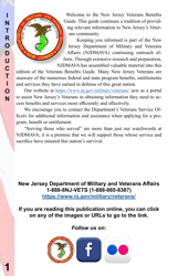 New Jersey Veterans Benefits Guide - New Jersey, Page 2