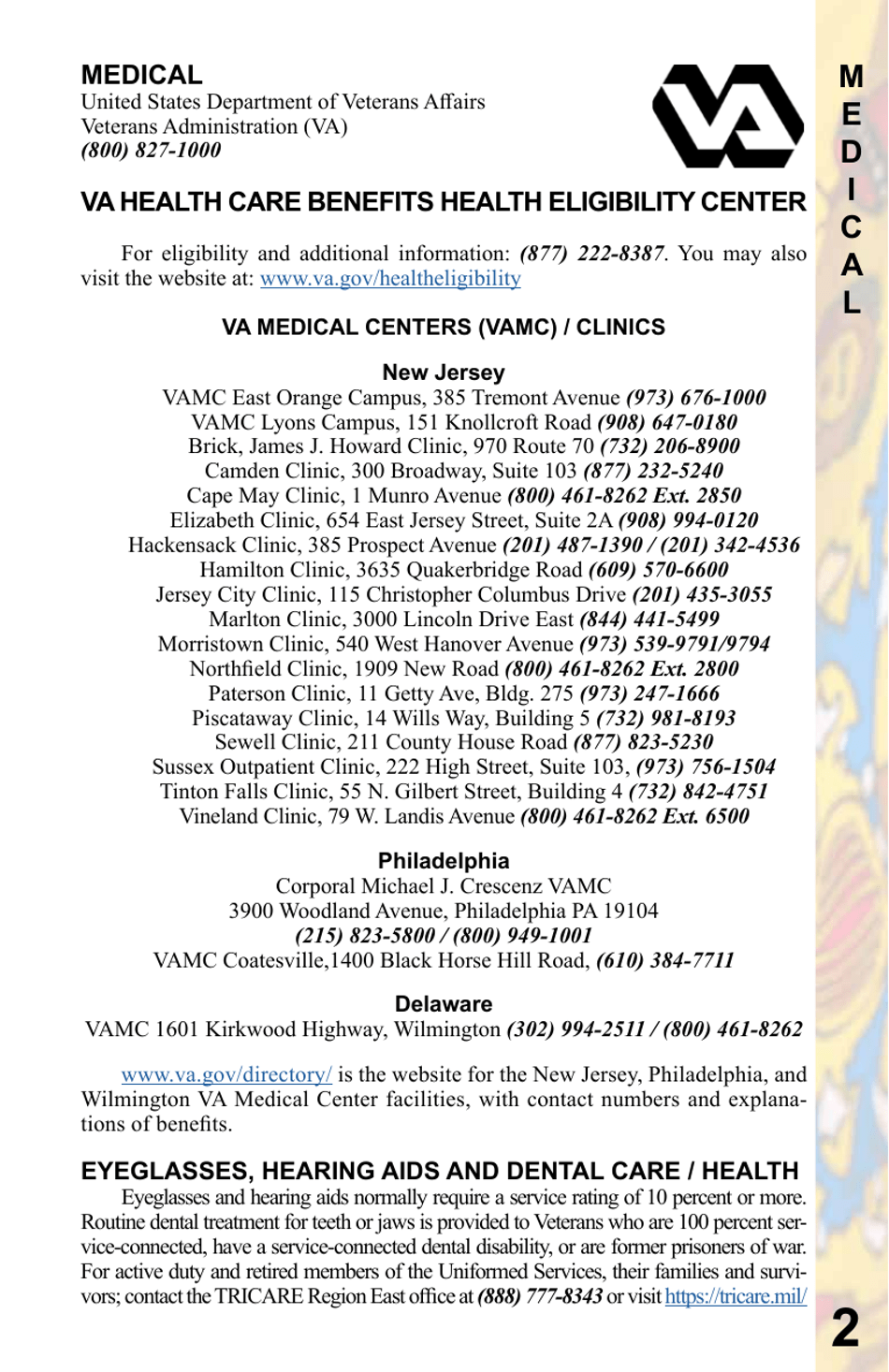 New Jersey Veterans Benefits Guide - New Jersey, Page 3