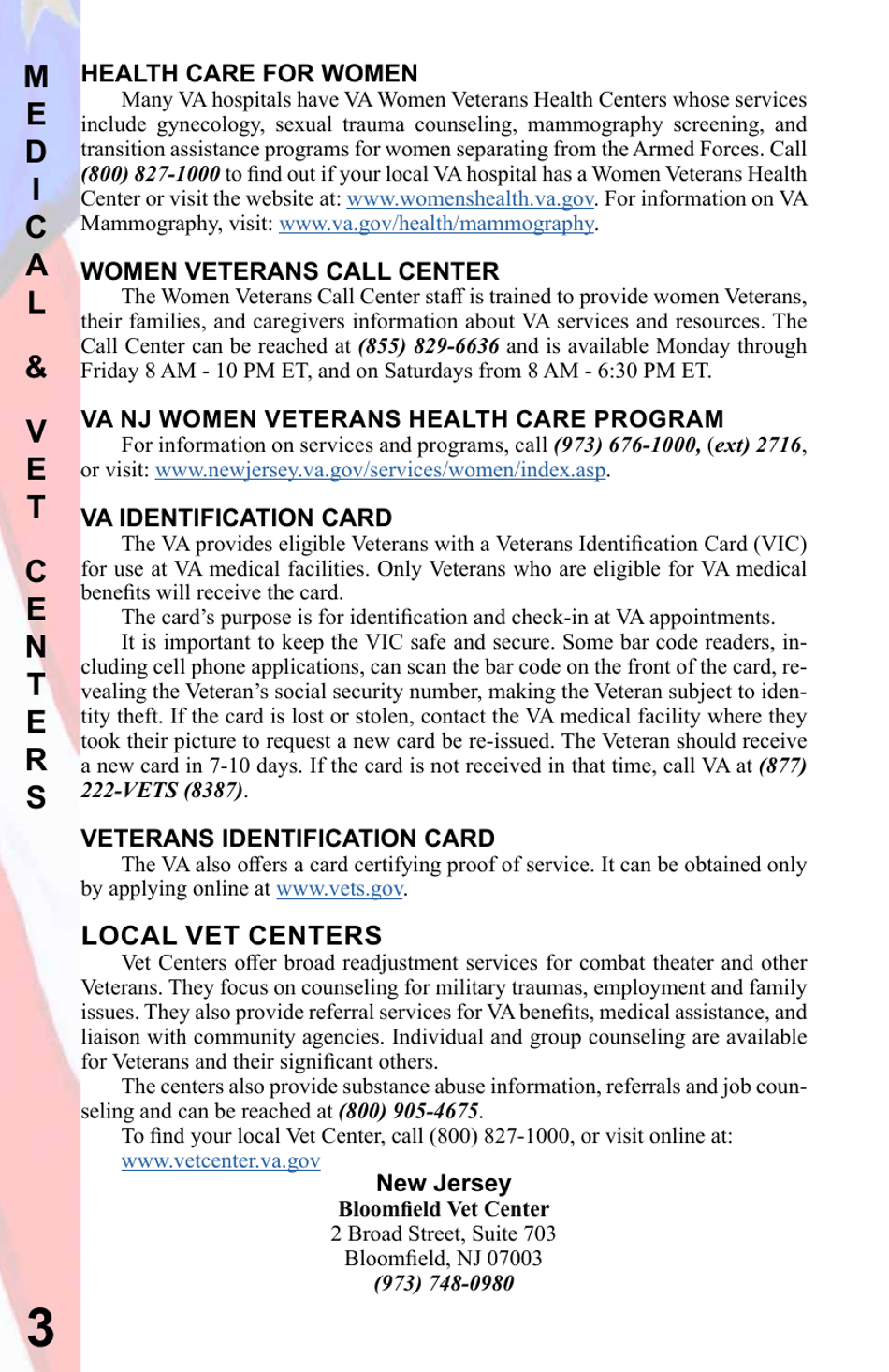 New Jersey Veterans Benefits Guide - New Jersey, Page 4