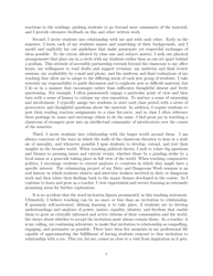 Sample Teaching Statements, Page 6
