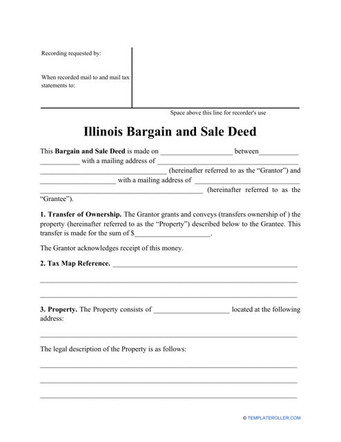 Bargain and Sale Deed Form - Illinois