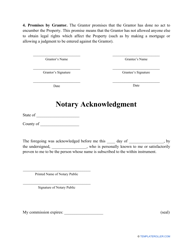 Bargain and Sale Deed Form - Indiana, Page 2