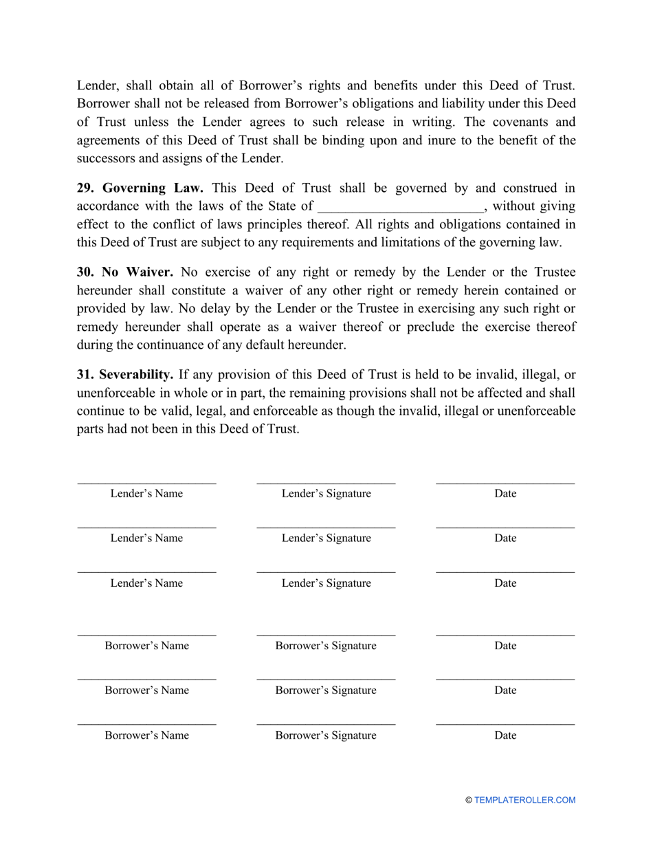 Deed of Trust Form - Kansas, Page 12