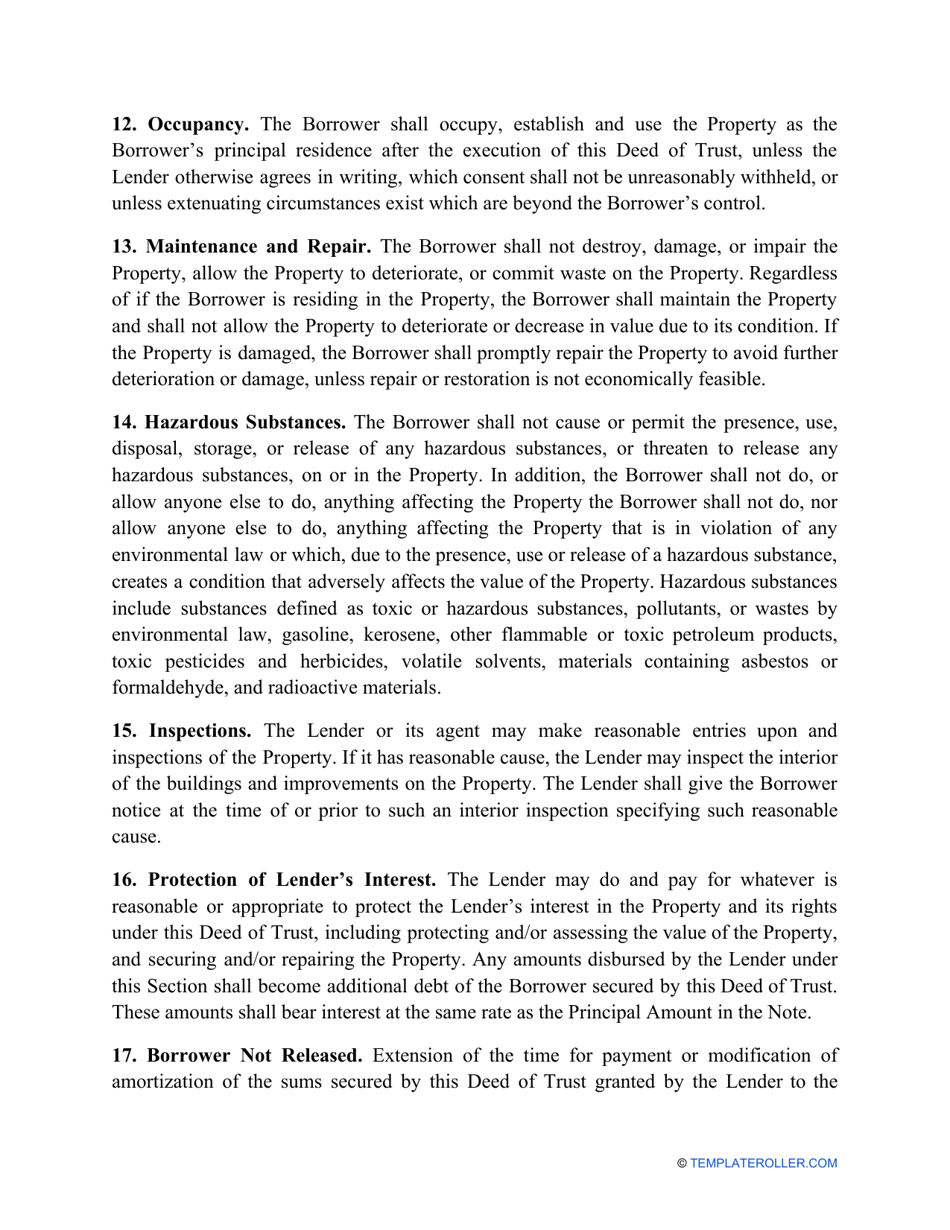 Deed of Trust Form - New Mexico, Page 8