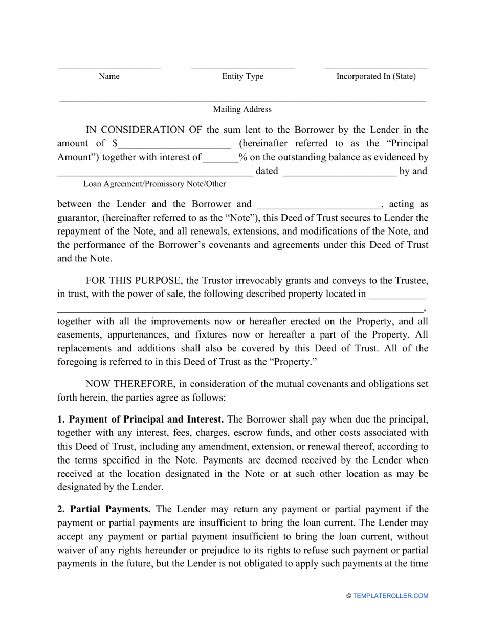 Deed of Trust Form - Wyoming, Page 3
