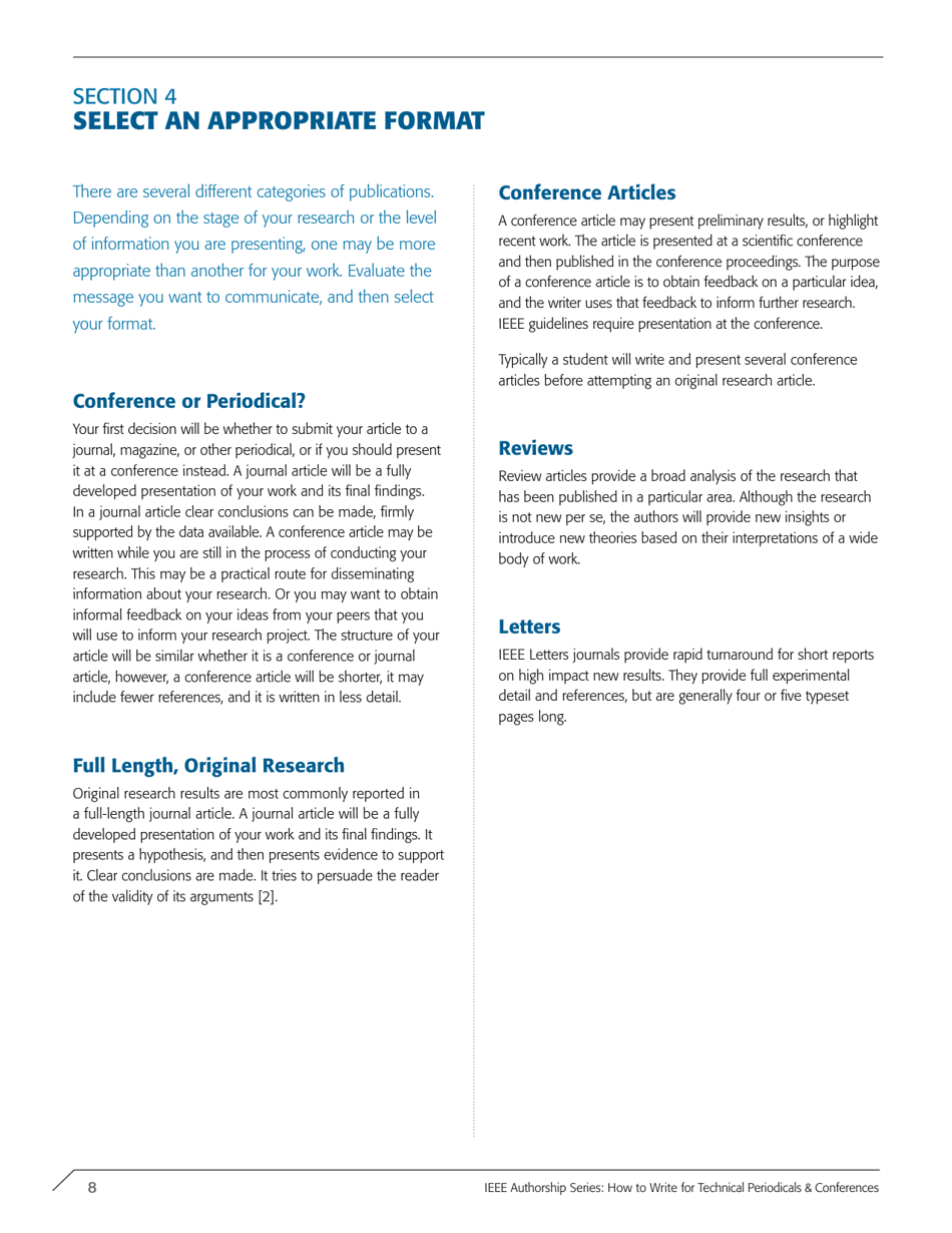 Ieee Authorship Series: How to Write for Technical Periodicals  Conferences, Page 10
