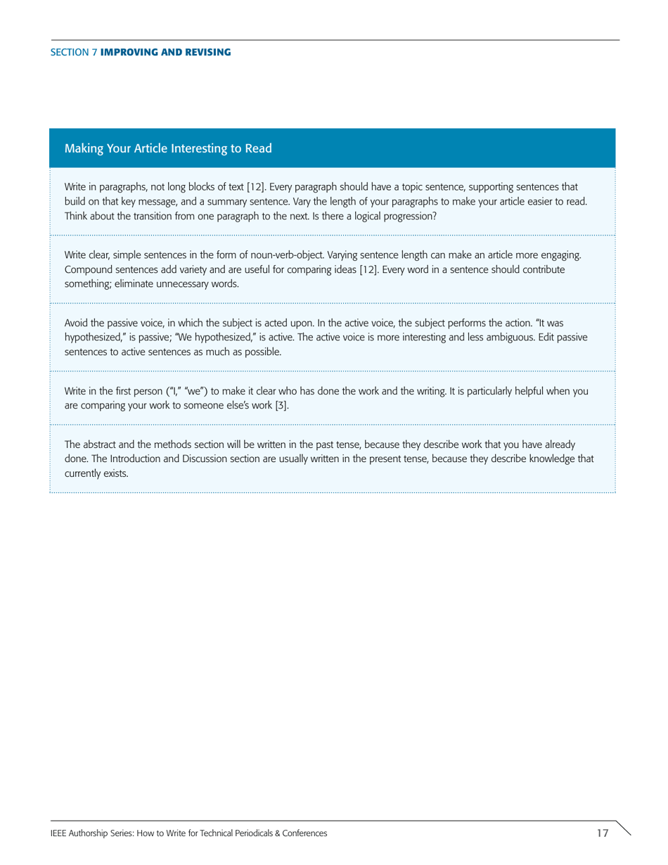 Ieee Authorship Series: How to Write for Technical Periodicals  Conferences, Page 19