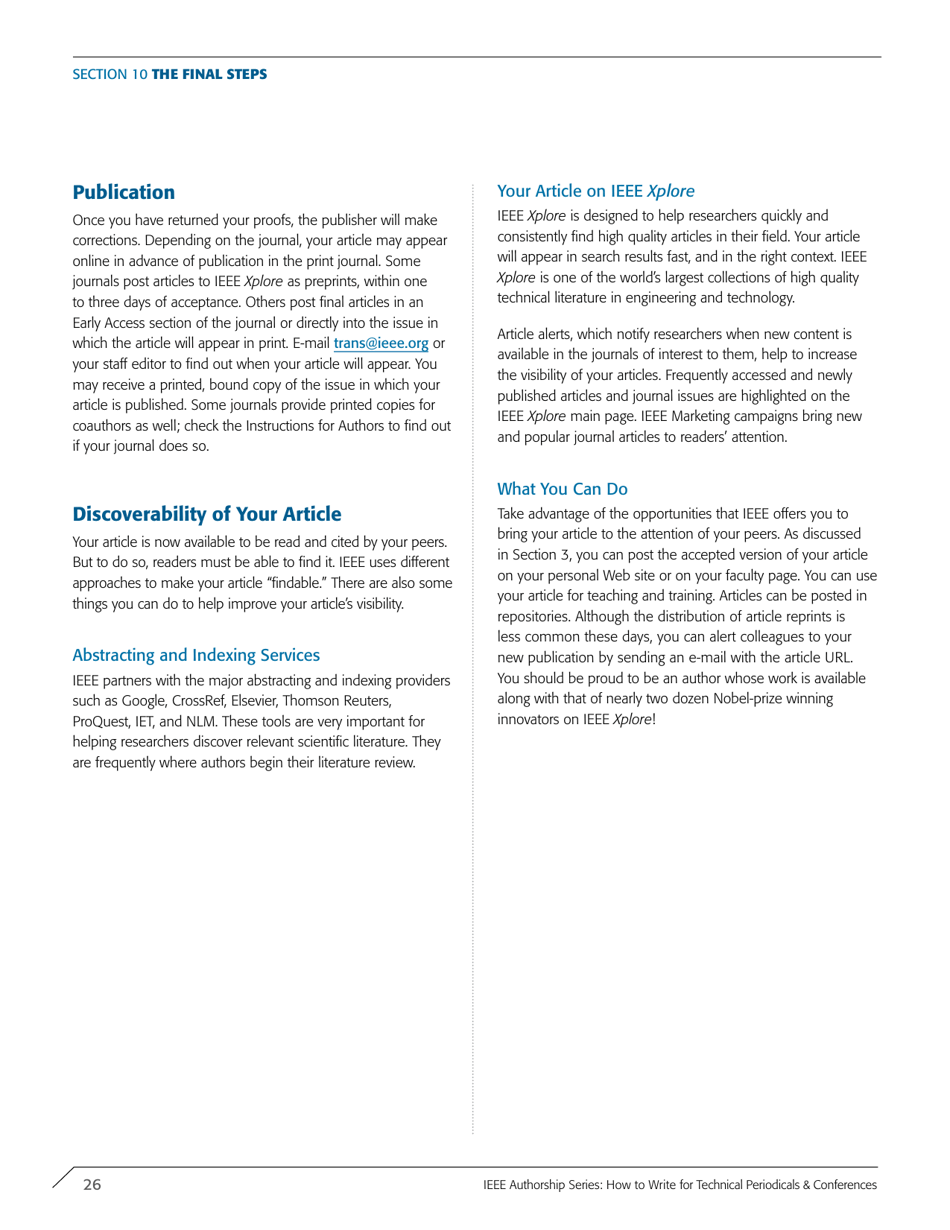 Ieee Authorship Series: How to Write for Technical Periodicals  Conferences, Page 28