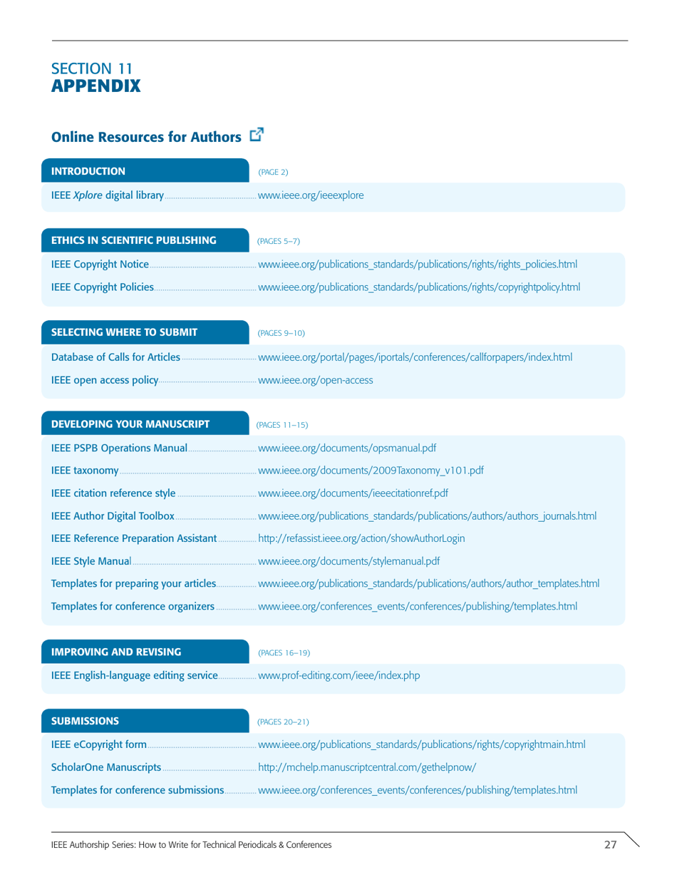 Ieee Authorship Series: How to Write for Technical Periodicals  Conferences, Page 29