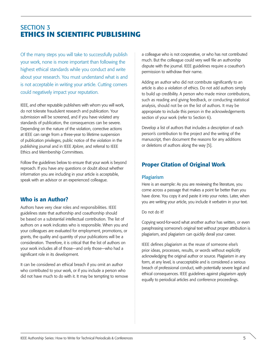 Ieee Authorship Series: How to Write for Technical Periodicals  Conferences, Page 7
