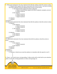 Basic Outline for Presentation or Writing Assignment - the University of Southern Mississippi, Page 2