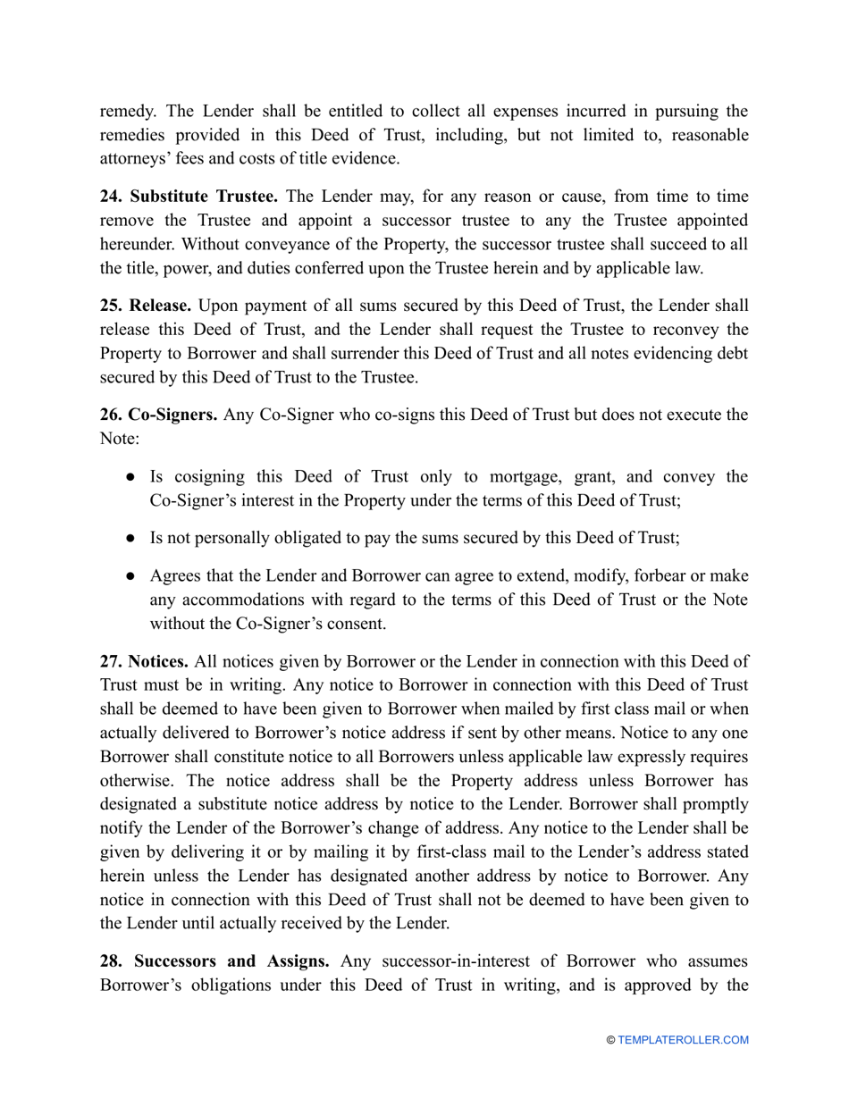 Deed of Trust Form - Virginia, Page 11