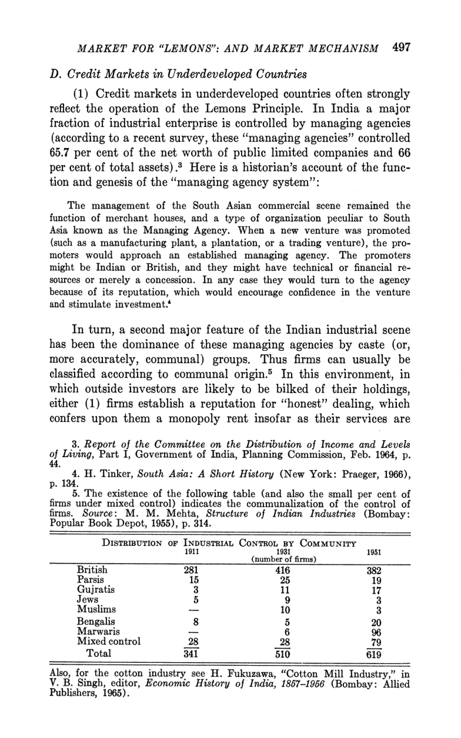 The Market for lemons: Quality Uncertainty and the Market Mechanism - George a. Akerlof, Page 11