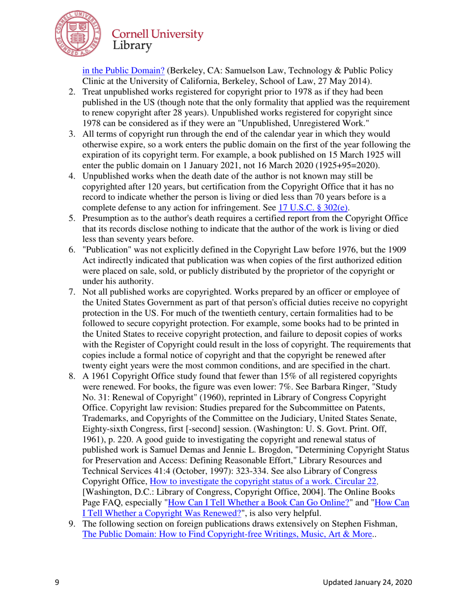 Copyright Term and the Public Domain in the United States - Cornell Copyright Information Center, Page 9
