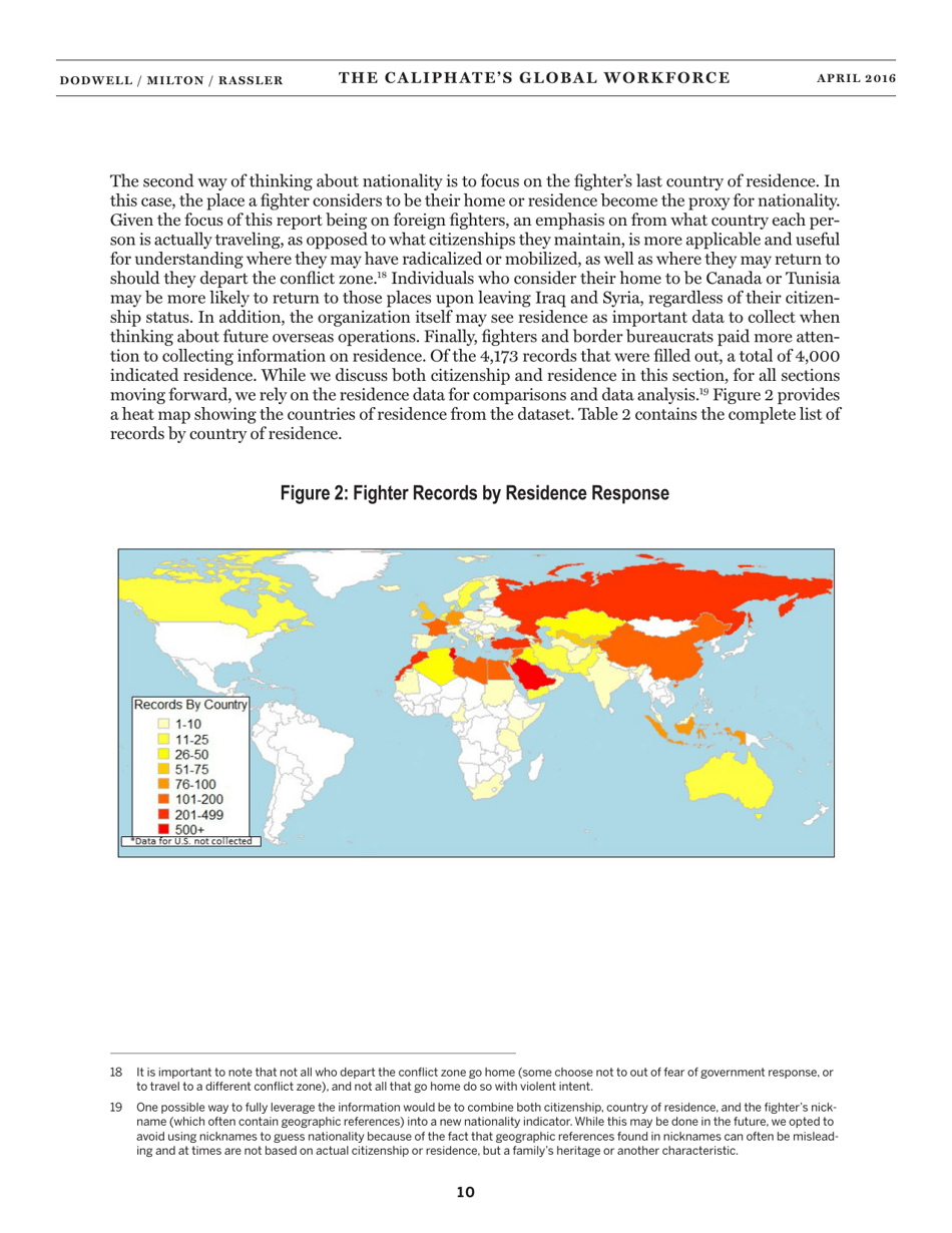 The Caliphates Global Workforce: an Inside Look at the Islamic States Foreign Fighter Paper Trail - Combating Terrorism Center at West Point, Page 18