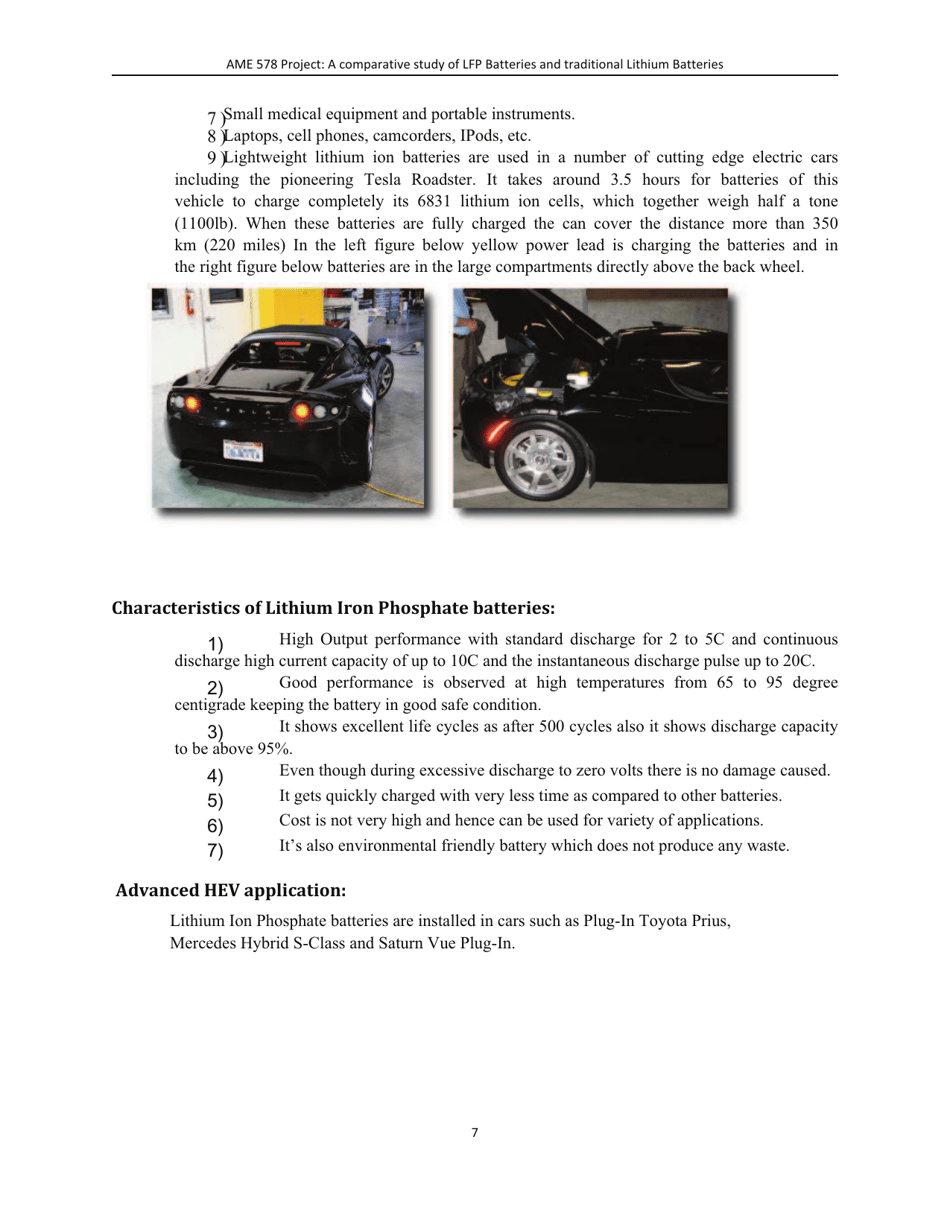 A Comparative Study of Lithum-Ion Batteries - University of Southern California, Page 10