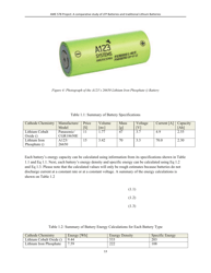 A Comparative Study of Lithum-Ion Batteries - University of Southern California, Page 16