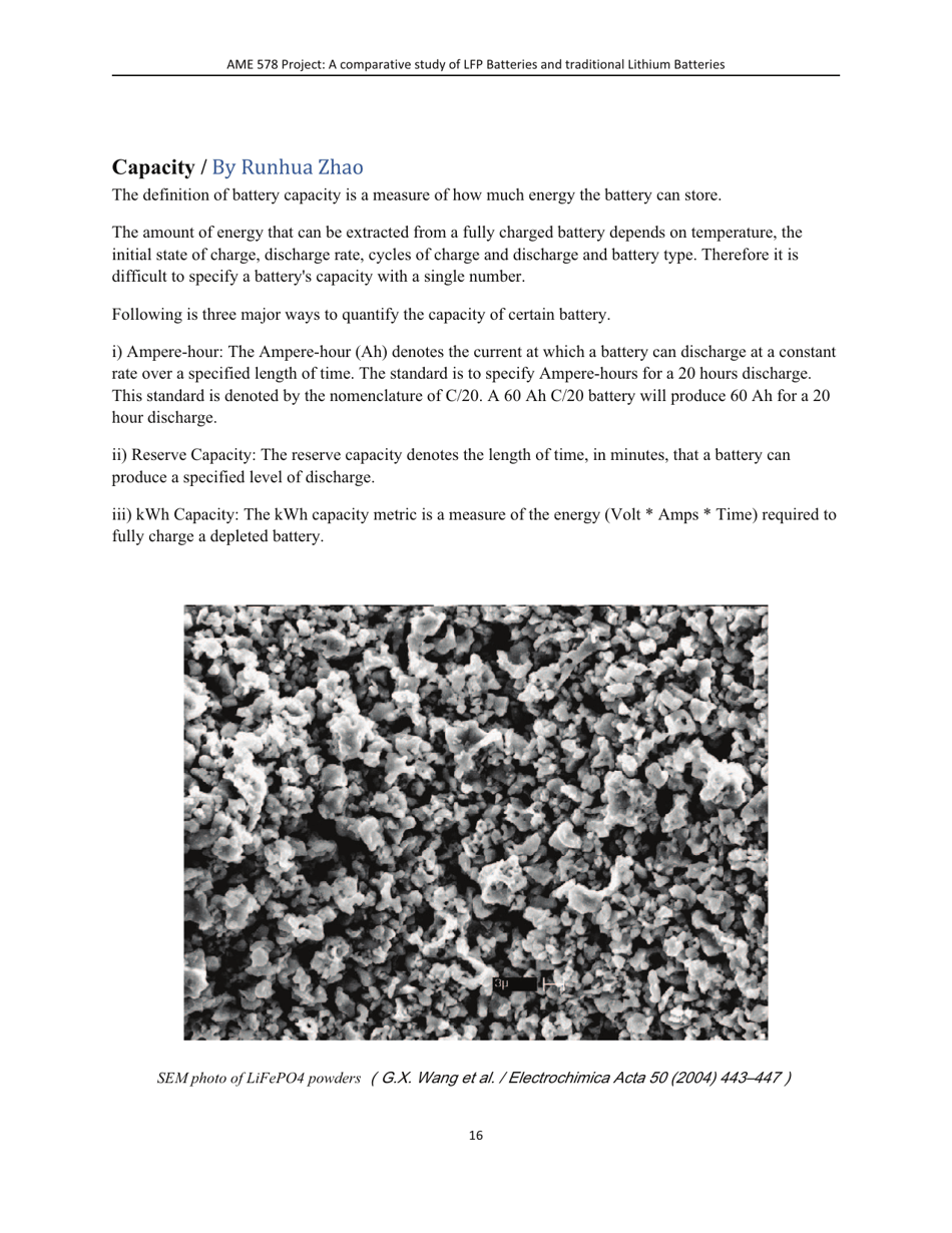 A Comparative Study of Lithum-Ion Batteries - University of Southern California, Page 19