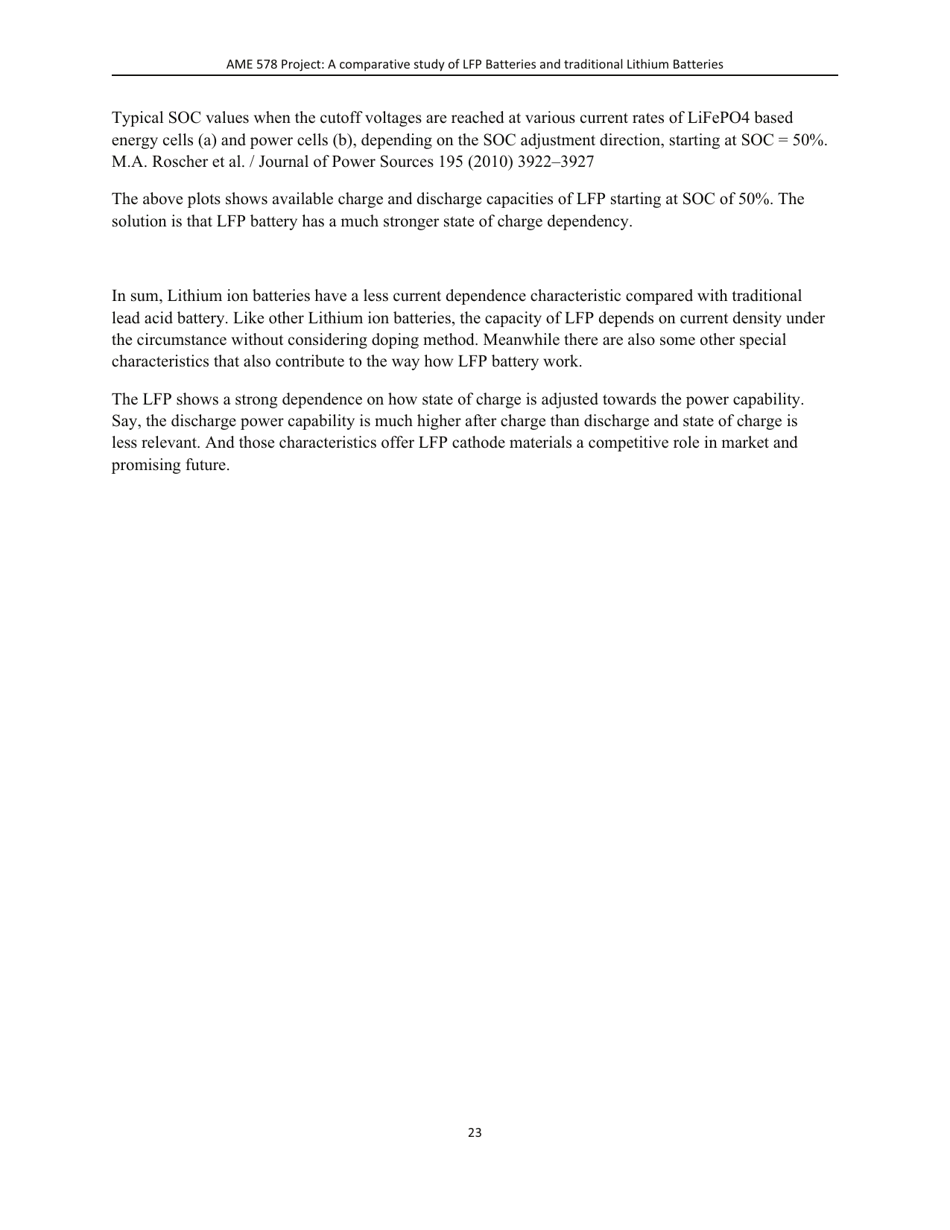 A Comparative Study of Lithum-Ion Batteries - University of Southern California, Page 26