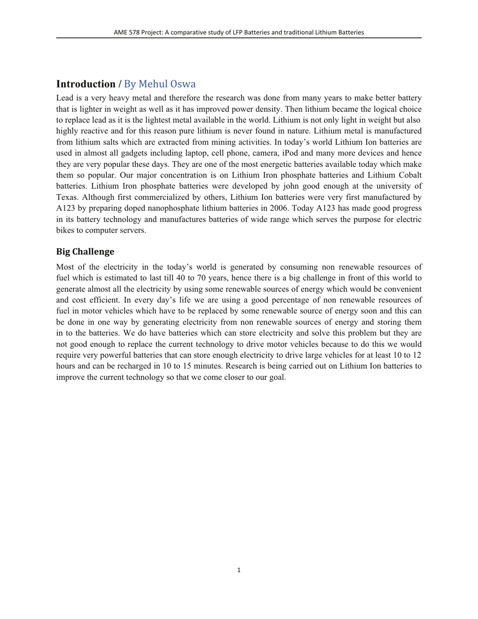 A Comparative Study of Lithum-Ion Batteries - University of Southern California, Page 4