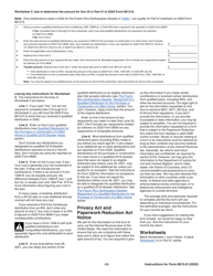 Instructions for IRS Form 8915-D Qualified 2019 Disaster Retirement Plan Distributions and Repayments, Page 10